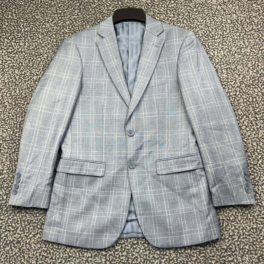 Marchatti Blazer Sport Coat Jacket and Pants Set Men 36R Glen Plaid Slim Fit